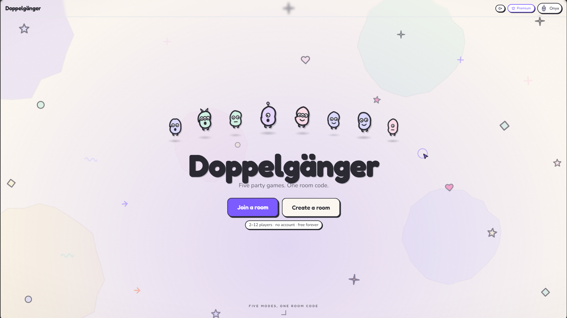 Welcome screen.