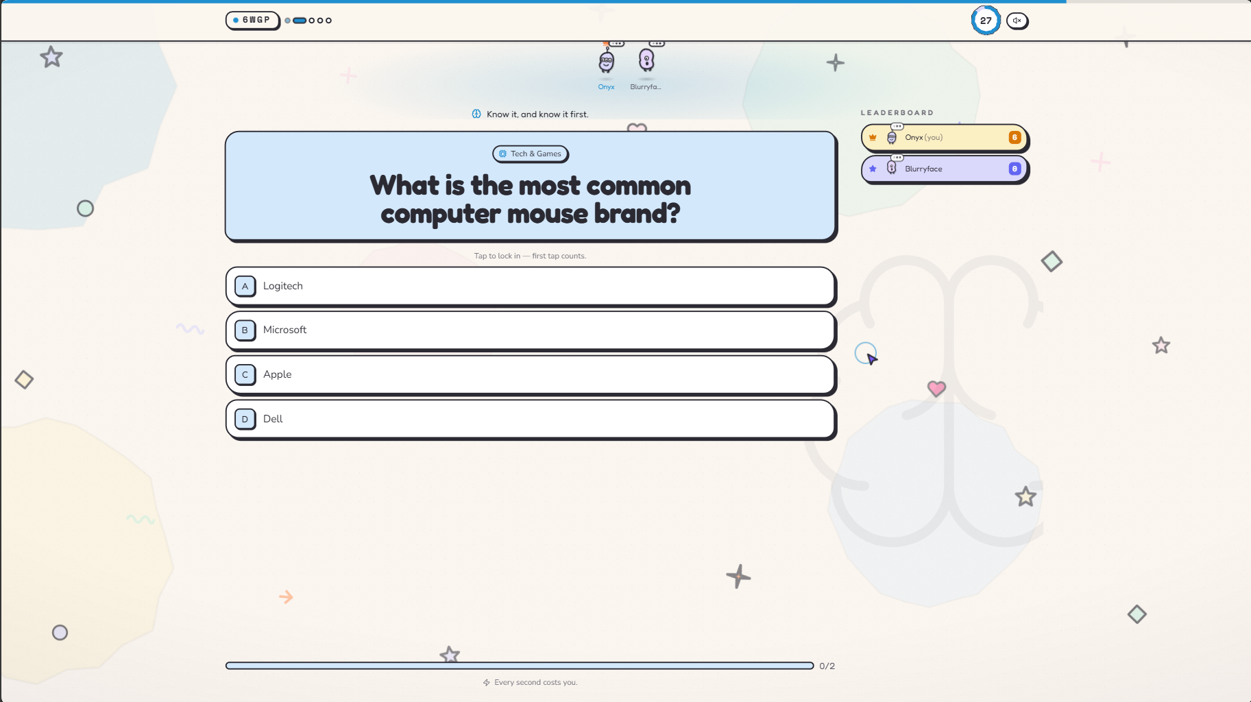 Game screen.
